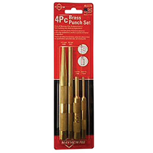 4 Pc Brass Punch Set SAE 62278 4 Pc Brass Punch Set SAE 62278