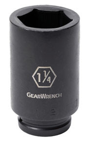 3/4 Drive 6 Point Deep Impact Socket, 1-1/4" 84871