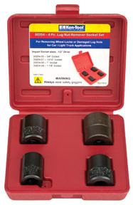 4 Pc. Lug Nut Remover Socket Set 30254