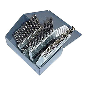 KnKut 26 Piece Short Stubby Length Drill Bit Set Letters A-Z 26KK7