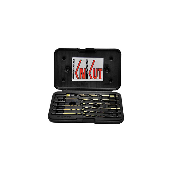 KnKut 12 Piece 1/4" Hex Shank Quick Release Drill Bit Set 12KKQRD