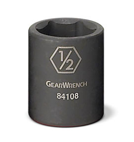 1/4 Drive Impact Socket, 1/2" 84108