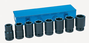 1" Drive 8 Piece Deep Metric Set 9109D