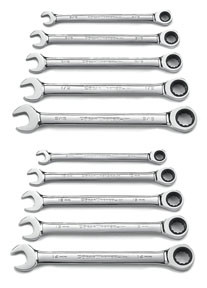 10 pc. Combination Ratcheting Wrench Set SAE/Metric 9418