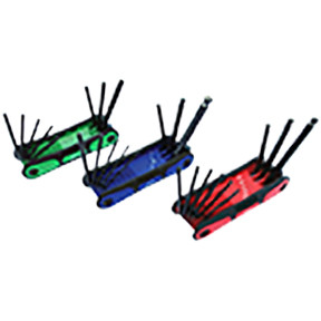 25 Pc. SAE, Metric, and Star Folding Key Set 590