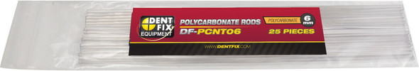 6mm Polycarbonate Plastic Rods, 25 Pack DF-PCNT06-25