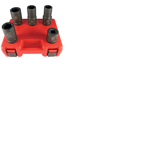 1" Dr Wheel Service SAE & Metric Impact Socket Set, 5 Pc SS8205WS