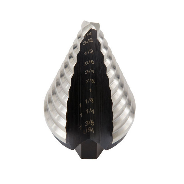 1/4" - 1-3/8" #5 Unibit High Speed Steel Fractional Self-Starting Drill Bit 10235