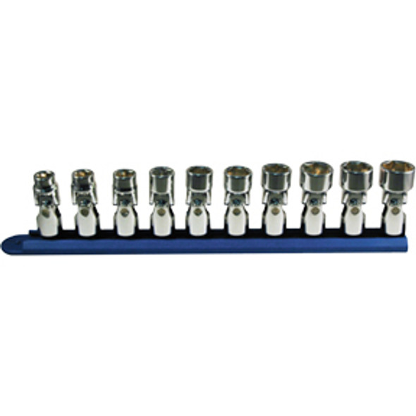 10 Pc. 3/8” Drive Metric 6-Point Flex Socket Set 1250