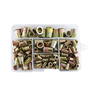 120pc Steel Rivet Nut Assortment - SAE RN120