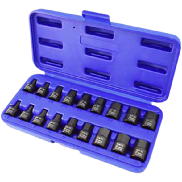 18pc 3/8" Drive Nano Impact Hex Driver Sockets - SAE & Metric 94418H