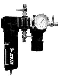5 Micron/50 SCFM Air Control Unit with 4 1/4” Outlets - 2 Regulated 7865