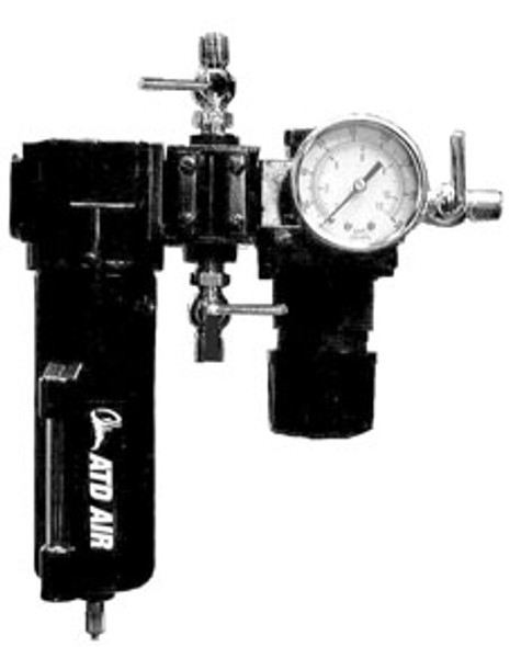 5 Micron/50 SCFM Air Control Unit with 4 1/4” Outlets - 2 Regulated 7865