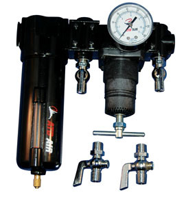 5 Micron/100 SCFM Air Control Unit with 6 1/2” Outlets - 4 Regulated 7866