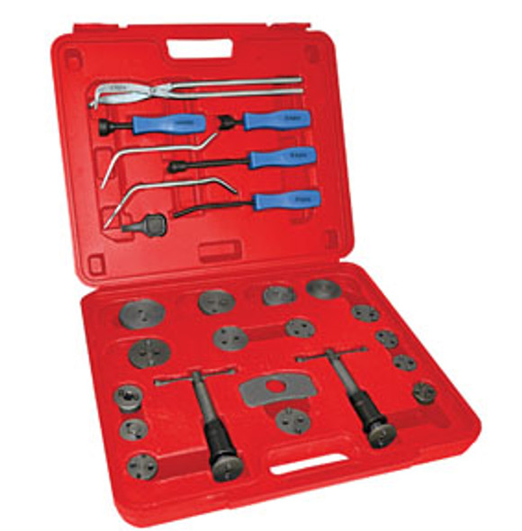 18 Pc. Brake Caliper Wind Back Tool Set & 8 Pc. Professional Brake Tool Set 78619
