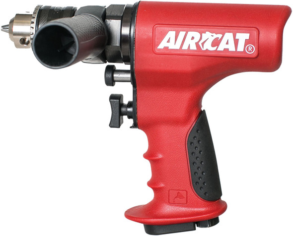 3/8" Reversible, Ergonomic Air Drill, Small, Red 4439
