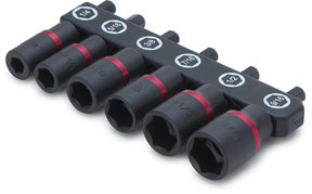 6 pc Metric Power Nut Driver Set 15222