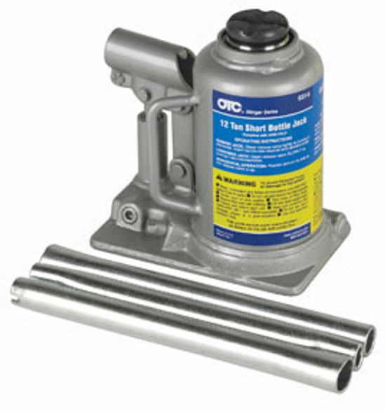 Short Bottle Jack, 12-Ton 9314