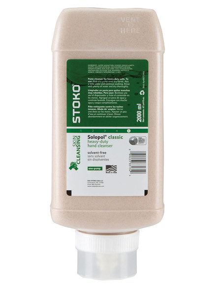 Solopo Solvent-Free Hand Cleaner, 2000ml Softbottle 83134