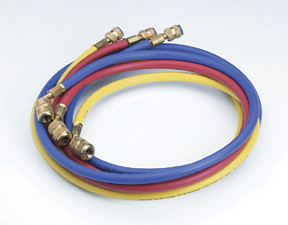 3 pc. Set of 72” Enviro-Guard Charging Hoses with Quick Seal Fittings for R-12 69072A