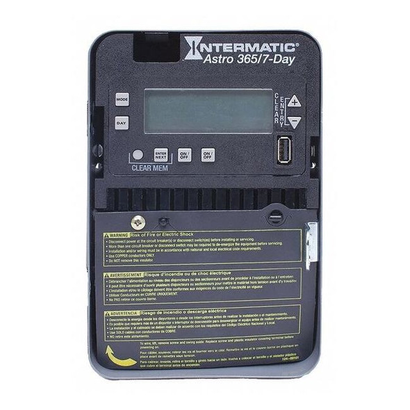 Intermatic ElectronicTimer,Astronomic,Gray,Metal ET2825C