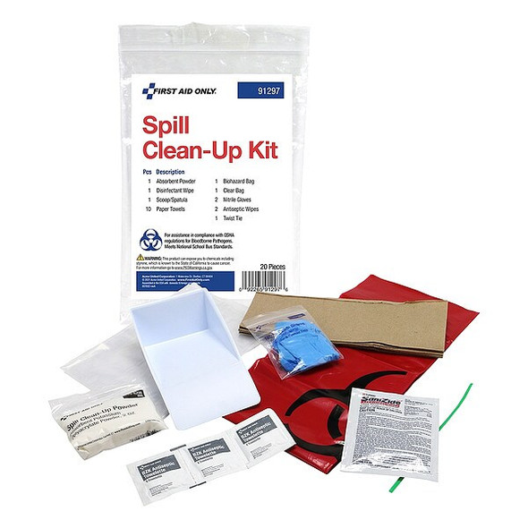 First Aid Only Bloodborne Pathogen Bodily Fluid Kit 91297 First Aid Only Bloodborne Pathogen Bodily Fluid Kit 91297