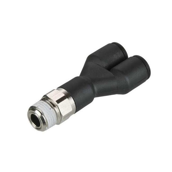 Legris Fractional Push-to-Connect Fitting, Nylon, Black 3148 56 11