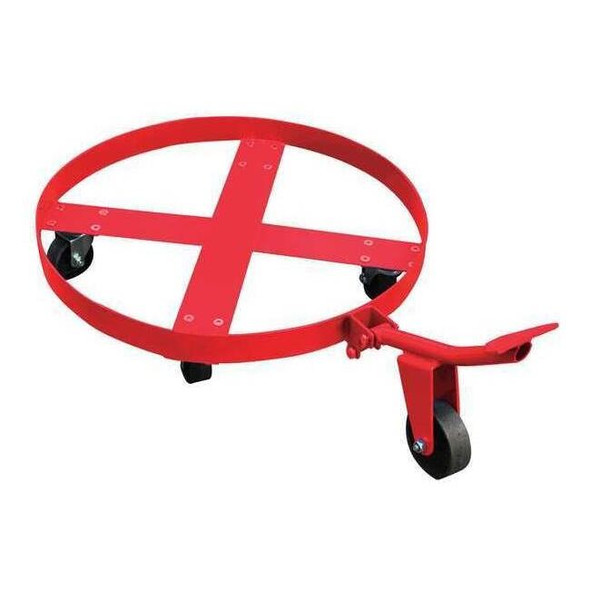 Manufacturer Varies Drum Dolly, 55 gal, 35.5 in L, Red 48J138