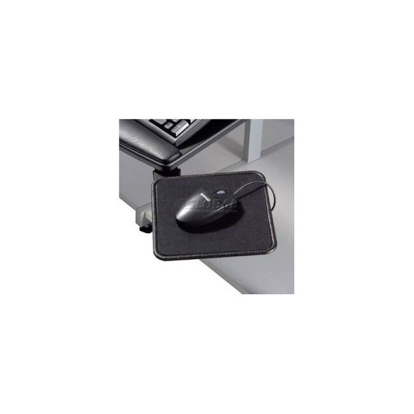 Global Industrial Mouse Tray 8""W x 8""D 360 degrees Rotation Black 1/Pack