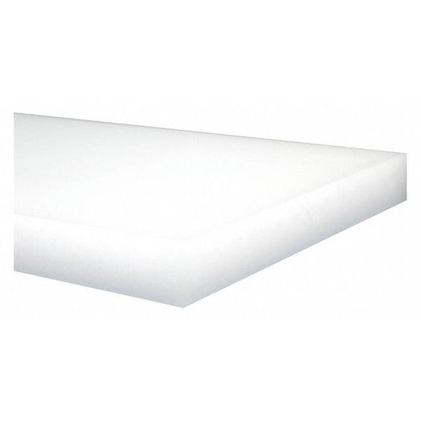 Manufacturer Varies PlstcSheet,HDPE,24"x24",0.5"T,OffWht,Opq 1ZAN1