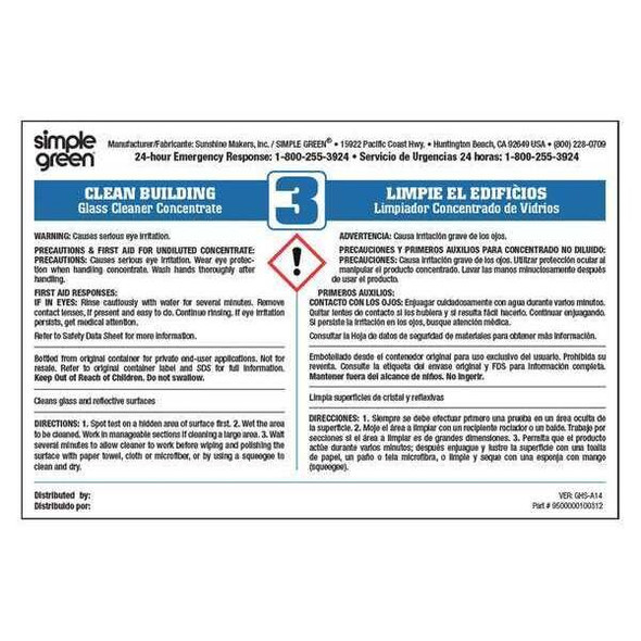 Simple Green Simple Green Secondary Labels, 10 PK 9510001000312