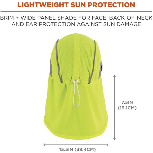 Ergodyne Cooling Hat,Lime,One Size 6650