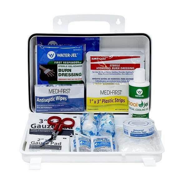 Medi-First Burn Care Kit, Plastic 138 Components, 2 People Served 89611