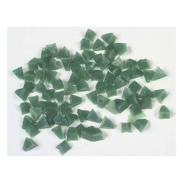 Raytech Plastic Media,Pyramid, Green,1/4" 41-119