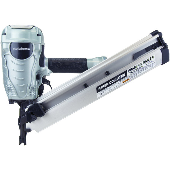 Metabo HPT 30 Degree 3-1/2 In. Paper Tape Framing Nailer NR90ADS1M