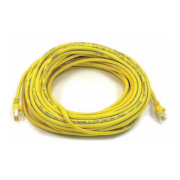 Monoprice Patch Cord,Cat 6,Booted,Yellow,50 ft. 2326