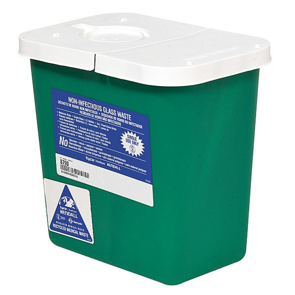 Covidien Sharps Container,8 Gal.,Hinged Lid,PK2 GEWC100781