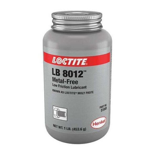 Loctite Anti Seize,16 oz,Brush Top Can,Black LB 8012(TM) MOLY PASTE 226696
