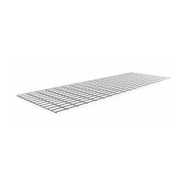 Decking, Steel, 72 in W, 24 in D, Gray, Zinc Finish, Gauge: 5