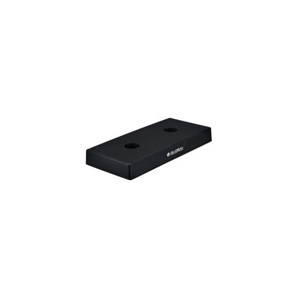 Global lndustrial Molded Dock Bumper Rectangular 18Wx8H Black