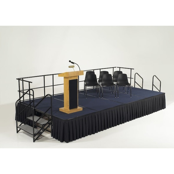 Stacking Chair, 8100 Series, Polypropylene Black, PK4  8110