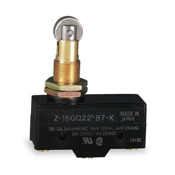 Omron Snap ActionSwitch,Roller Plunger 1NO/1NC Z-15GQ22-B7-K