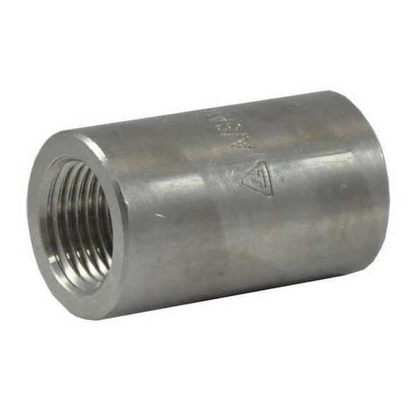 Reducing Coupling, 304 Stainless Steel, 1/2 x 1/4 in FNPT, Class 3000