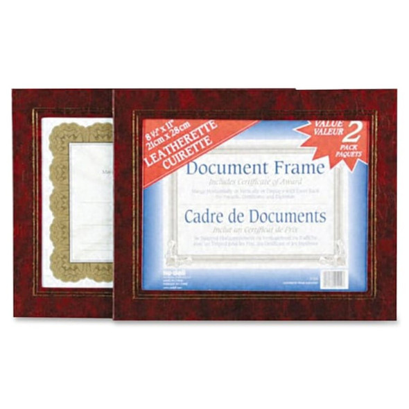 Nudell Certificate Frame,Burgundy,10.5in H,PK2 21200