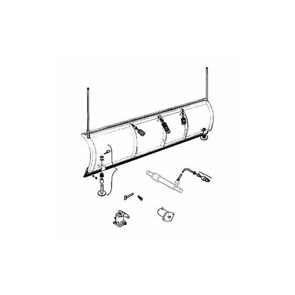 Snowplow Aftermarket Manufacturing Blade Guide Kit, 27 In, Red 1308200