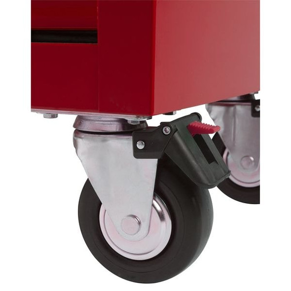 Westward WESTWARD Rolling Tool Cabinet, 11-Drawers, Gloss Red, 42" W x 19" D x 40" H 32H855