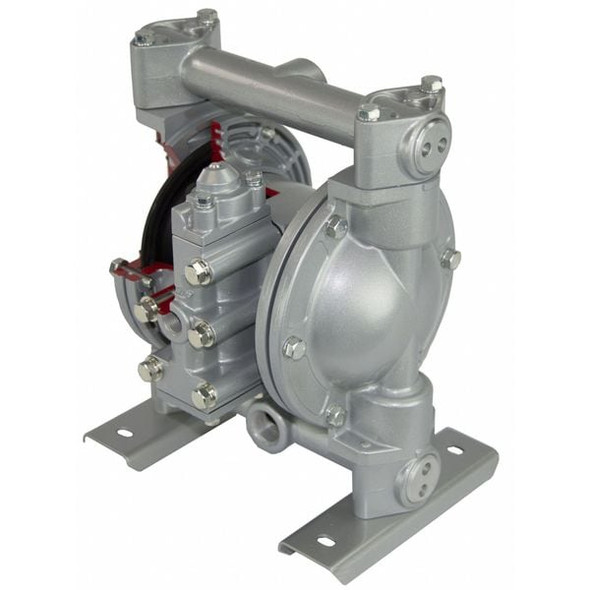 Dayton Double Diaphragm Pump, Aluminum, Air Operated, Buna N, 28 GPM 6PY43