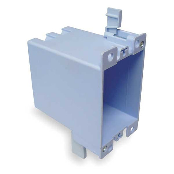 Cantex Electrical Box, 21 cu in, Switch Box Type, 1 Gang, PVC, Rectangular Shape EZ21SOR