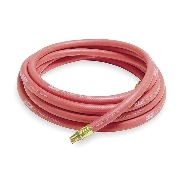 3/8" x 25 ft Nitrile Coupled Multipurpose Air Hose 250 psi RD