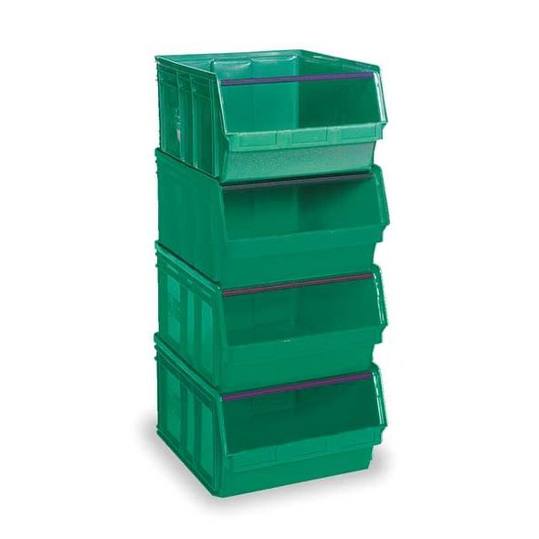 Quantum Storage Systems Bin, 29 in L, 18.375 in W, Plastic QMS743GN